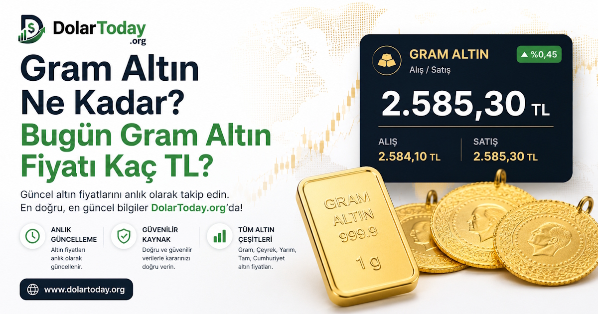 Gram Altın Ne Kadar? Bugün Gram Altın Fiyatı Kaç TL?